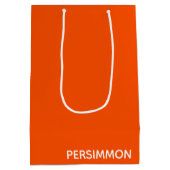 Persimmon rode kleurnaam medium cadeauzakje (Achterkant)
