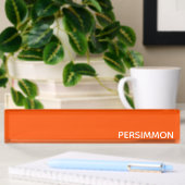 Persimmon rode kleurnaam naambordje