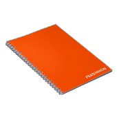 Persimmon rode kleurnaam notitieboek (Rechterzijde)