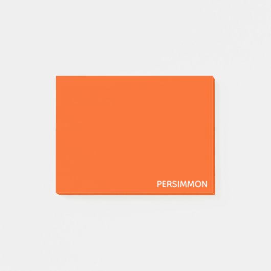 Persimmon rode kleurnaam post-it® notes (Voorkant)