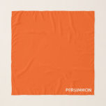 Persimmon rode kleurnaam sjaal<br><div class="desc">Persimons,  of haaienvruchten,  hebben een intense oranje-rode kleur.</div>