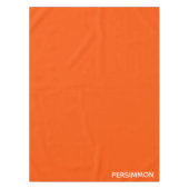 Persimmon rode kleurnaam tafelkleed (Voorkant)