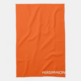 Persimmon rode kleurnaam theedoek