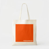 Persimmon rode kleurnaam tote bag (Voorkant)