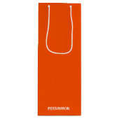 Persimmon rode kleurnaam wijn cadeautas (Voorkant)