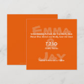 Persimmon Simply Color Save the Date (Voorkant / Achterkant)