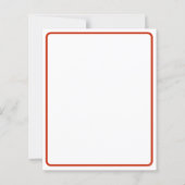  Persimmon tulp Briefpapier (Achterkant)