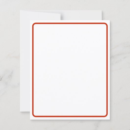  Persimmon tulp Briefpapier (Achterkant)