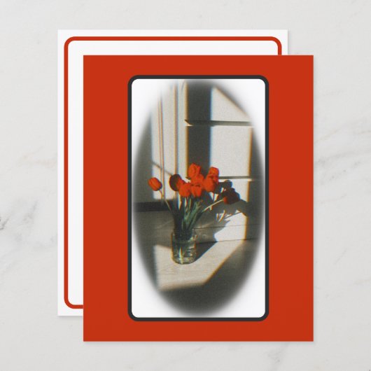  Persimmon tulp Briefpapier (Voorkant / Achterkant)