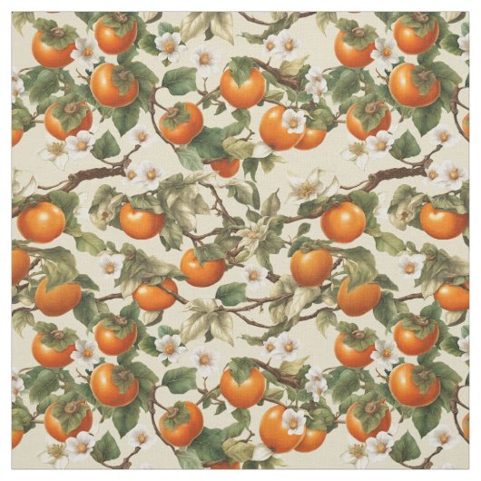 Persimmons Patroon Stof (Swatch)