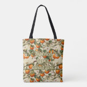 Persimmons Patroon Tote Bag (Achterkant)