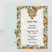 Persimmons Uitnodiging (Voorkant / Achterkant)