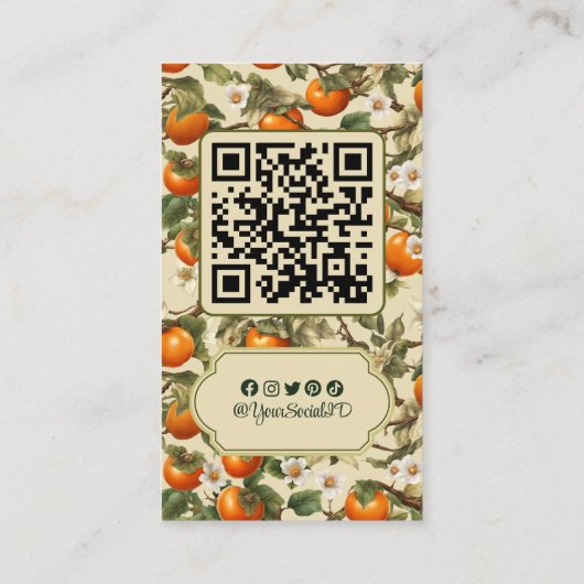 Persimmons Visitekaartje (Achterkant)