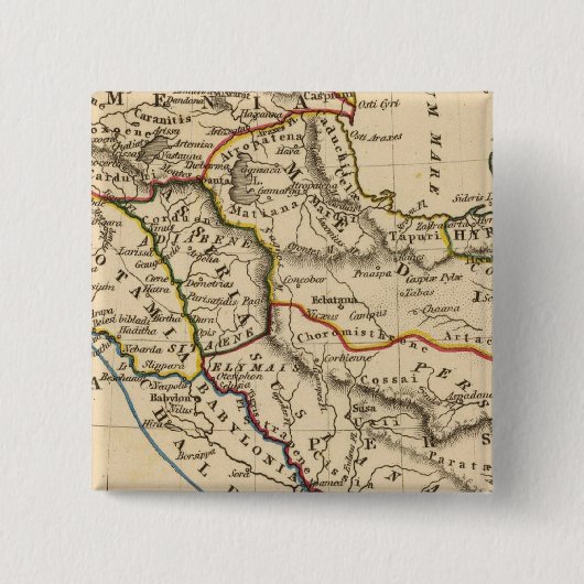 Persis, Parthia, Armenië Vierkante Button 5,1 Cm (Voorkant)