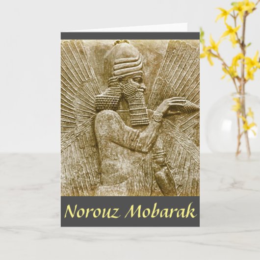 Persisch Nieuwjaarskaart Kaart (Gele Bloem)