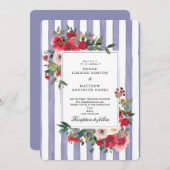 Persisch Violet Trouwuitnodiging Kaart (Voorkant / Achterkant)
