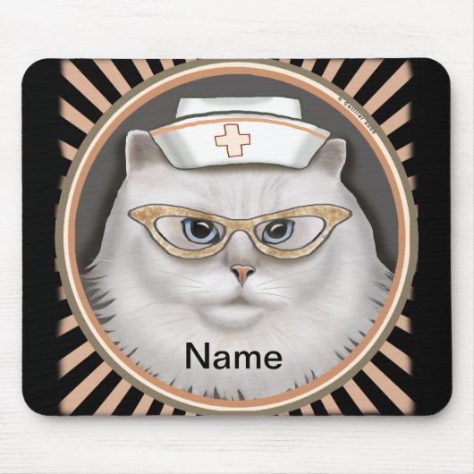 Persische kattenverpleegster muismat (Voorkant)