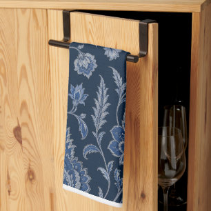 Persische Middernacht Tuin Luxe Navyblauw Theedoek