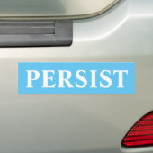 PERSIST BUMPERSTICKER (Op auto)