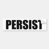 PERSIST BUMPERSTICKER (Voorkant)