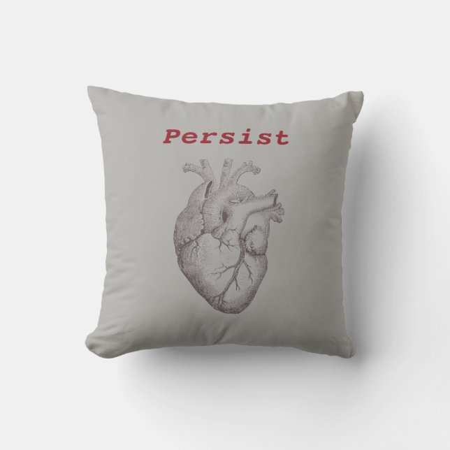 Persist ~ Heart Buitenkussen (Voorkant)