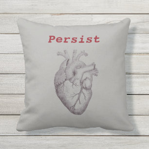 Persist ~ Heart Buitenkussen