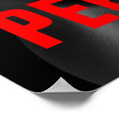 Persistence Bodybuilding Training Zwart & Wit Poster (Hoek)