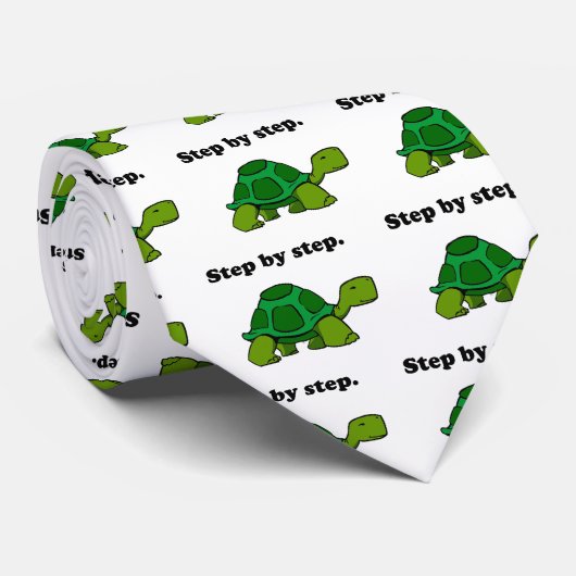 Persistent Winning Tortoise Schildpad Stap voor St Stropdas (Opgerold)