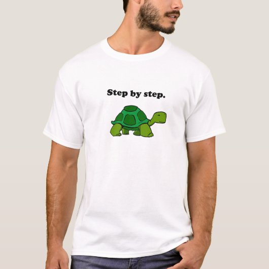 Persistent Winning Tortoise Schildpad Stap voor St T-shirt (Voorkant)
