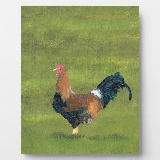 Persistente Alarm Clock - Rooster Boerderij Design Fotoplaat (Voorkant)