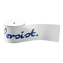 persistente blauwe weerstand grosgrain lint