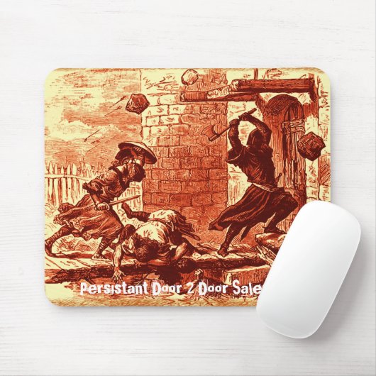 Persistente deur 2 Deuren Muismat (Met muis)