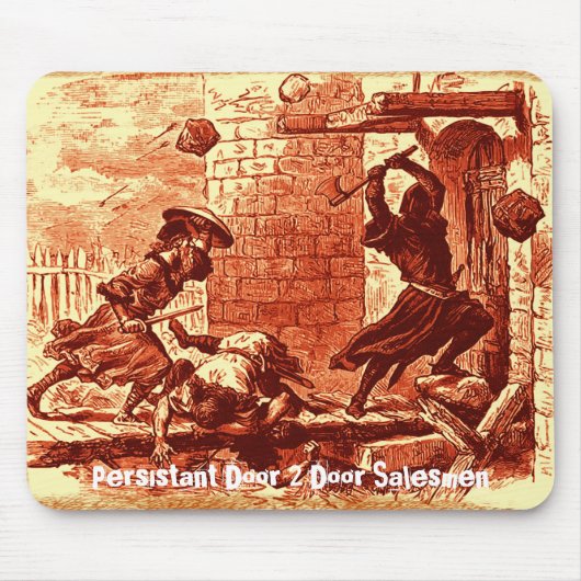 Persistente deur 2 Deuren Muismat (Voorkant)