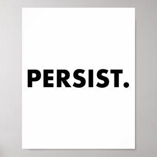 Persistente T-shirt #shepersisted #resist Poster