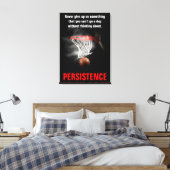 Persistentie Basketball Inspirerend Motivatie Canvas Afdruk (Insitu (Slaapkamer))