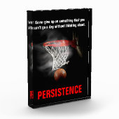 Persistentie Basketball Inspirerend Motivatie Fotoblokken (Links)