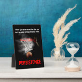 Persistentie Basketball Inspirerend Motivatie Fotoplaat (Zijkant)