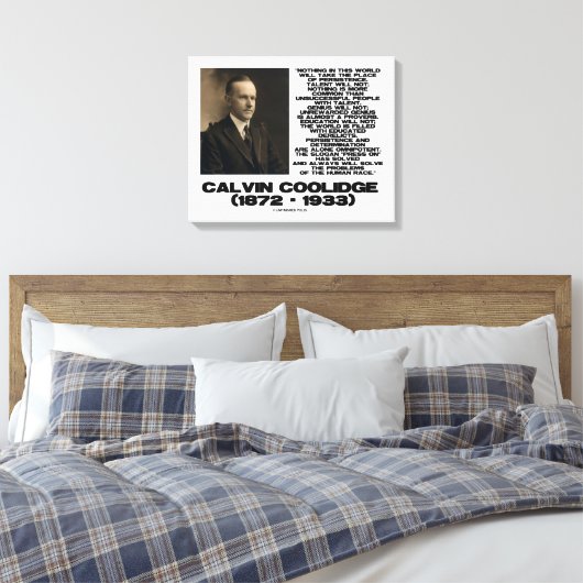 Persistentie-bepaling Omnipotent Coolidge Canvas Afdruk (Insitu (Slaapkamer))