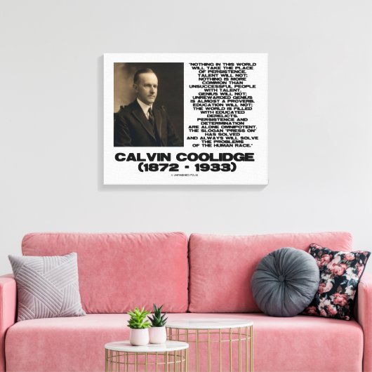 Persistentie-bepaling Omnipotent Coolidge Canvas Afdruk (Insitu (Woonkamer))