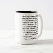 Persistentie betaalt 15 oz Two-Tone Mok (Voorkant rechts)