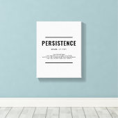 Persistentie Definitie | Motivatie wandkunst Canvas Afdruk (Insitu (Houten vloer))