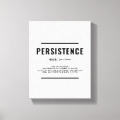 Persistentie Definitie | Motivatie wandkunst Canvas Afdruk (Voorkant)