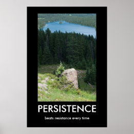 Persistentie Demotivatie Poster