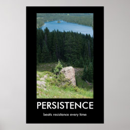 Persistentie Demotivatie Poster