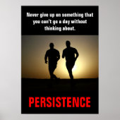 Persistentie — fitnesstraining Motivatie Poster (Voorkant)