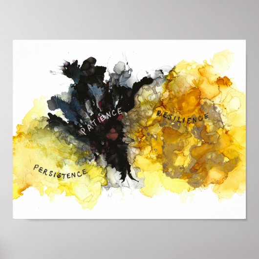 Persistentie, geduld en veerkracht 13 x 10" poster (Voorkant)