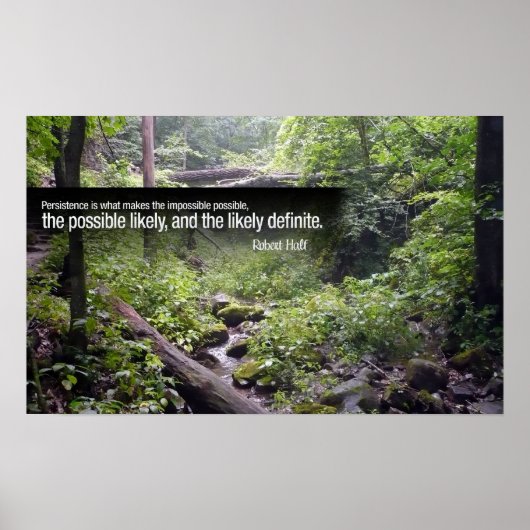 Persistentie Motivatie Poster (Voorkant)