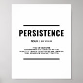 Persistentie | Motivatie prijsopgave Poster (Voorkant)