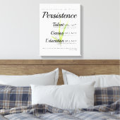 Persistentie Niets in de wereld kan plaatsvinden Canvas Afdruk (Insitu (Slaapkamer))