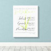 Persistentie Niets in de wereld kan plaatsvinden Canvas Afdruk (Insitu (Houten vloer))